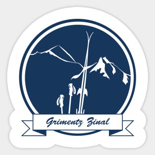 Grimentz Zinal Switzerland leewarddesign Sticker